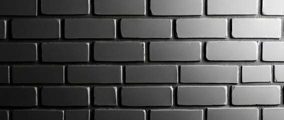 Obraz premium Background or wallpaper texture of a black painted brick wall