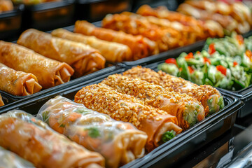 Delightful Spring Roll Assortment: Crispy, Savory Fillings Perfect for Appetizers or Snacking