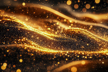 Golden Glitter: A Photorealistic Smooth Surface Background