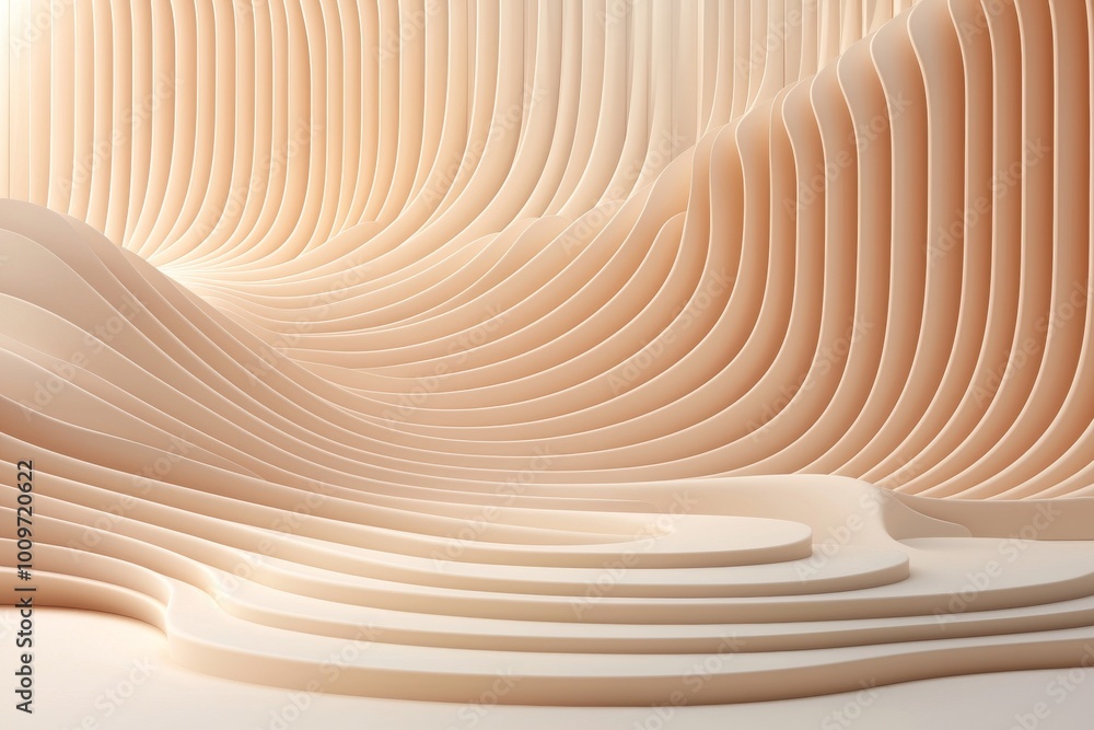 Poster this abstract light beige background has light and intricate shadows from the window and vegetation 