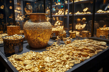 Glittering Treasures: Conquistadors' Plunder of Gold from the Americas in the 1500s