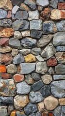A vibrant rock wall showcasing diverse colors and textures in natural formations