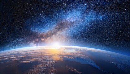 Obraz premium Stars and Expansive Universe in a Cosmic Space Background