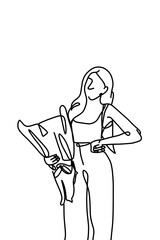 One continuous line, thank you, congratulations, and pride in good things