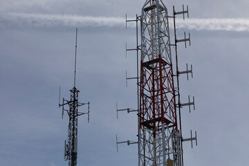 Repeater antennas, repeater antennas, mobile telephony, repeater antenna tower