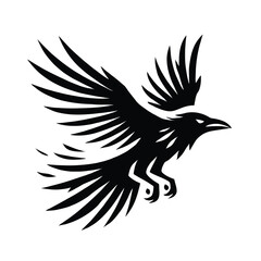 Obraz premium Crow Silhouette Sharp