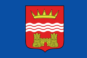 The flag of Tsalenjikha