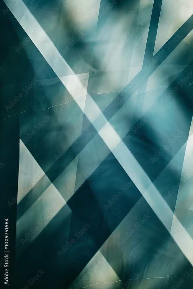 Poster intricate dark green abstract backdrop with intersecting geometric lines creating dynamic patterns a