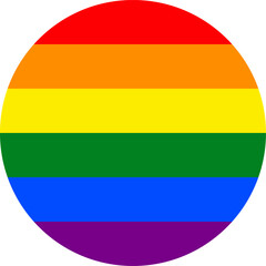 Pride Rainbow Flag Button