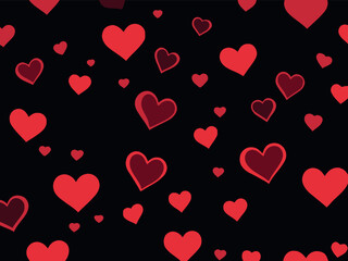 Valentines Day vector background in minimalistic