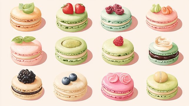  Macaroni and Cheese Macarons, Macaroni and Cheese Macar