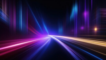 Vibrant Neon Light Background