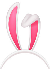 Rabbit ears party accessory. Funny headband icon