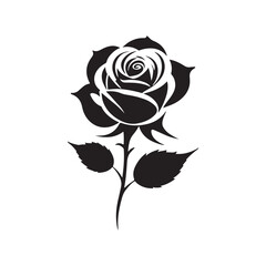 Beautiful Rose Vector Design - Elegant Floral Illustration