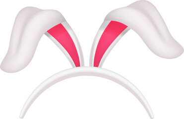 Rabbit party costume accessory. Easter ears headband