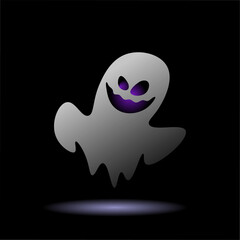 Ghost on a black background
