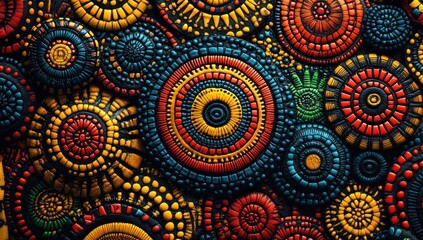 Abstract Circular Mosaic