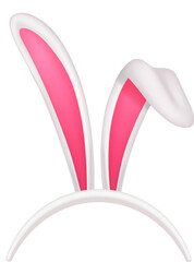 Cartoon rabbit band. Ears party accessory icon