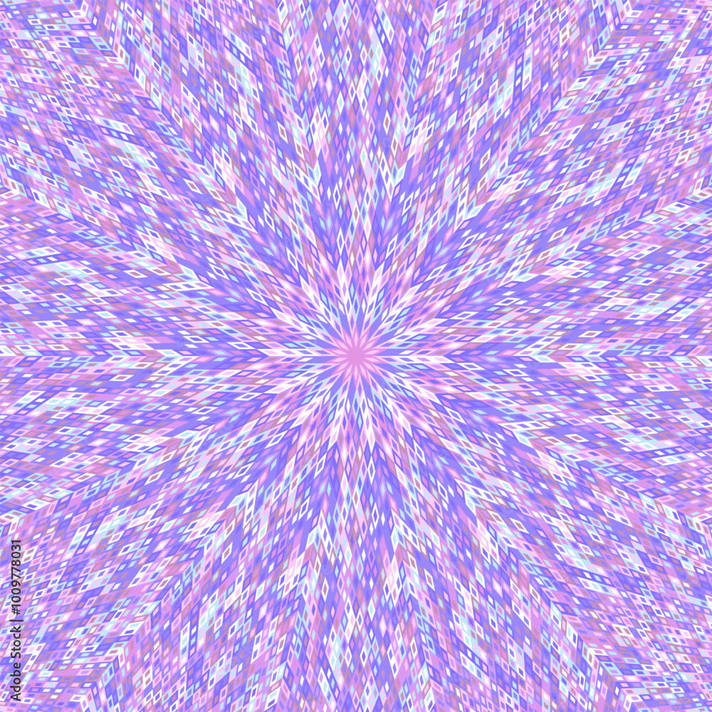 Poster dynamic round tiled pattern background - hypnotic abstract colorful circular vector illustration fro