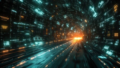 Obraz premium Neon Tunnel