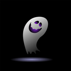 Ghost on a black background