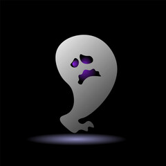 Ghost on a black background