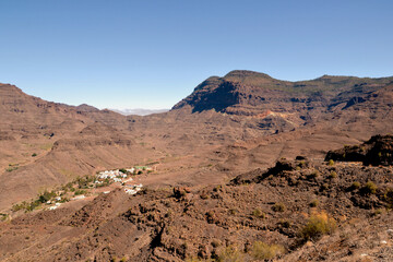 Mirador de Mogan, Veneguera Viewing Point - viewpoint viewpoint on the southwestern part of the island of Gran Canaria, Spain