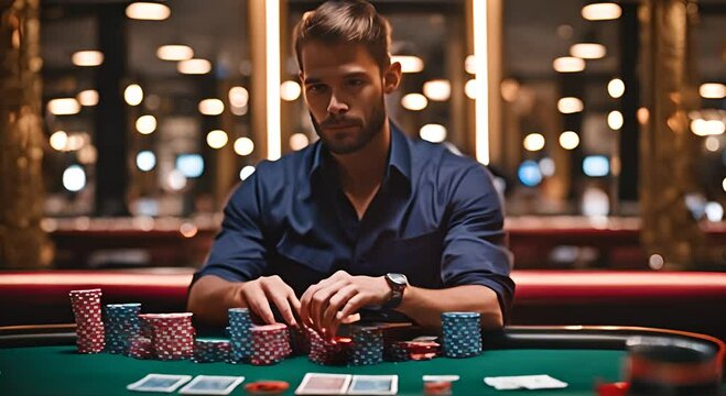 person playing poker