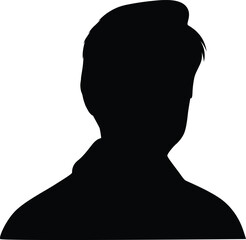 Man silhouette vector style in white background