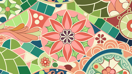 Fototapeta premium background with flowers