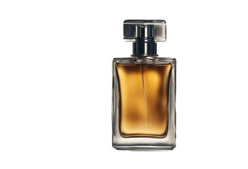 Perfume bottle mock up isolated on transparent background
