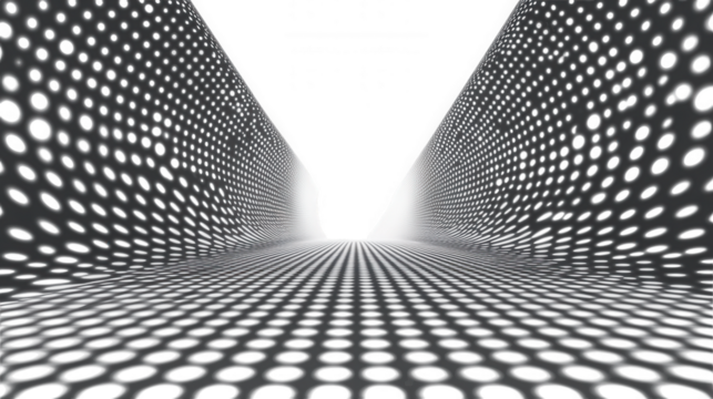 Abstract Tunnel Design isolated on Transparent Background PNG