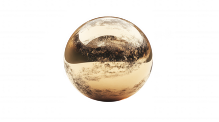 Glowing Planetary Sphere isolated on Transparent Background PNG