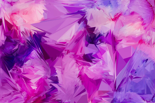 Dynamic Pink and Purple Shard Abstract Background