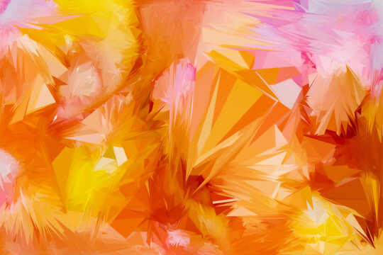 Colorful abstract shard background with warm hues