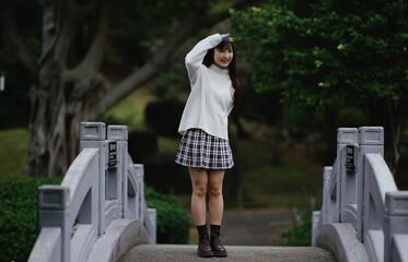 portrait  of an asian youngwoman