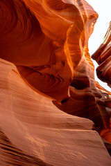 Flowing rock formation. Natural Beauty of the Lower Antelope Canyon in Page, Arizona