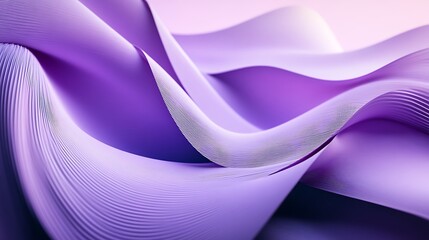Abstract 3D Purple Wavy Background Creating Flowing Visual Depth photo