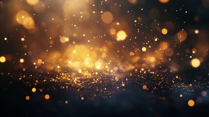 Fototapeta premium Captivating bokeh lights create a mesmerizing atmosphere during a festive evening celebration