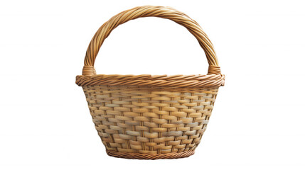 Woven Basket isolated on Transparent Background PNG