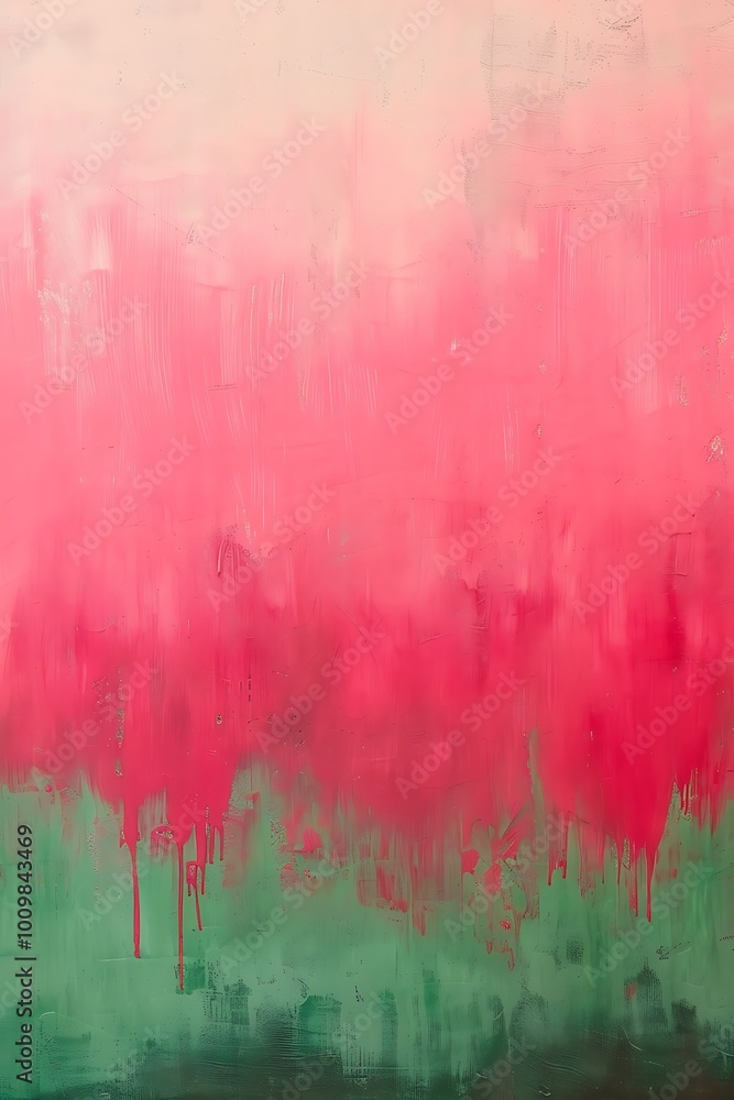 Poster a captivating abstract background showcasing a harmonious blend of vibrant green and soft pink gradi