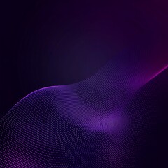 Digital Wave of 3D Purple Dots Creating Fluid Abstract Movement photo
