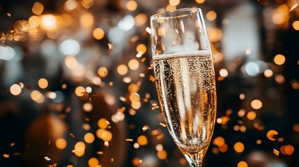 Champagne Toast Celebration Party New Year Eve Festivities Bubbles Sparkles Cheers Glow