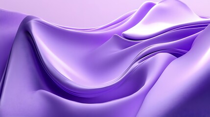 Fototapeta premium Dynamic Purple Waves in Abstract 3D Design with Fluid Motion photo