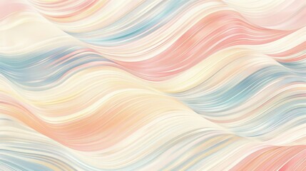 Abstract Wavy Pattern in Pastel Colors: Evoking Gentle Waves and Summer Beach Scenes. 