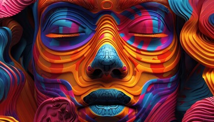 Digital design inspiration with vibrant graphics, innovative and dynamic, Digital, Bright hues, Illustration, Creative process