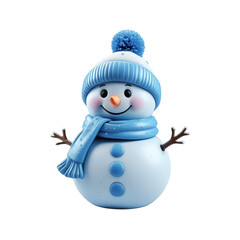 3D Snowman Christmas Decoration with Scarf