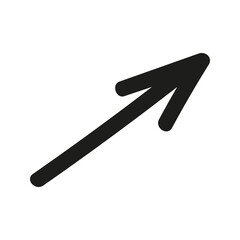 Doodle arrow Illustration. Hand drawn element for navigation and presentations.