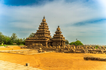 Historique Ancient temple à Mahäbalipuram avec meilleur Art