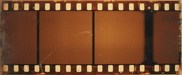 Vintage Film Strip with Three Frames